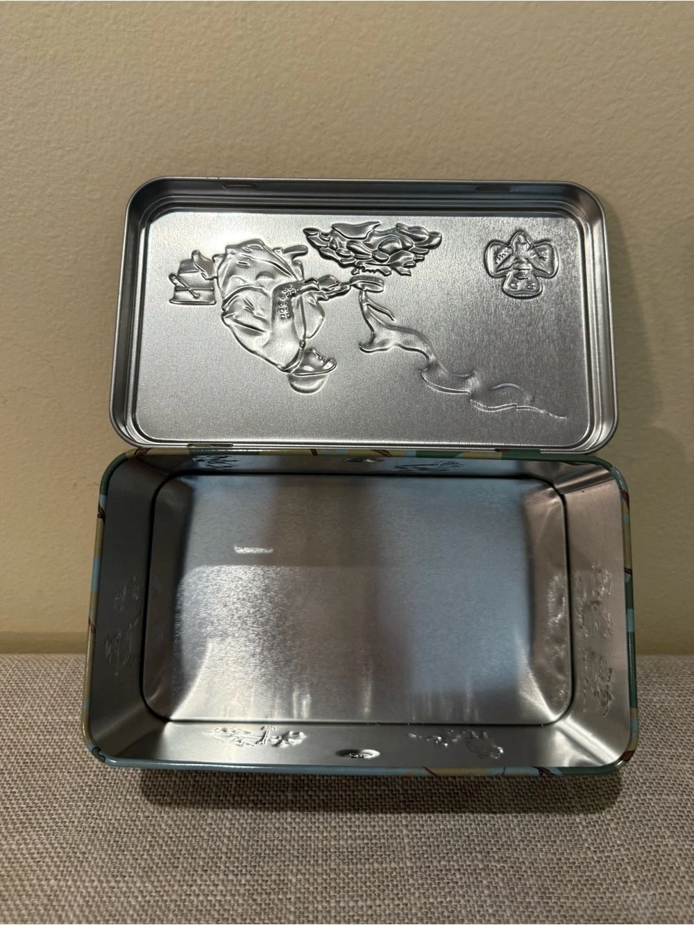Girl Scouts Nostalgic 1920s Metal Tin Storage Box Lunchbox Handle⁠